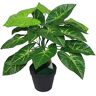 Leaf Kunstplant, 45 cm, donker taro, -7034, 45 cm Dark Taro, 45 cm Dark Taro