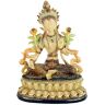 Satya Tara Boeddha Beeld Groene Tara 13 x 9 x 17 cm