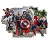 YiYaO Ironman Avengers Muursticker, superhelden-muursticker, 3D-muursticker voor kinderkamer, muurkunst, muursticker, Ironman muursticker, lronman muursticker