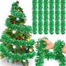 Diko 6 stuks 2 m kerst lamettaslinger, glanzende slinger, metallic, slinger, kerstslinger, glanzende slinger, metallic voor Kerstmis, bruiloft, verjaardag, feest (D)