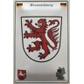 DekoNo7 Metalen bord 18 x 12 cm stad wapen Duitsland Braunschweig