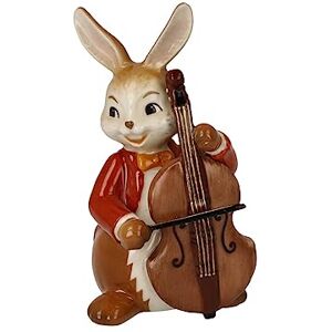 Goebel Konijn Bassist - Paasfiguur - Veelkleurig - 4,5cm x 8cm x 4cm Goebel Konijn Bassist - Paasfiguur - Veelkleurig - 4,5cm x 8cm x 4cm