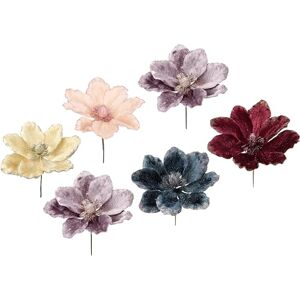 I.GE.A. - Magnolie - 18x19x18 cm - 6 st - Decoratieve bloem I.GE.A. - Magnolie - 18x19x18 cm - 6 st - Decoratieve bloem