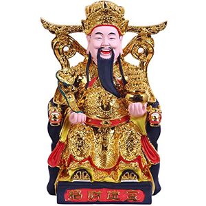 ART Feng Shui CAI Shen-standbeeld, Caishen, Wencaishen, God van fortuin, God van rijkdom, Zhao CAI, Feng Shui-decor, Feng Shui-cadeau, Chinees nieuwjaarscadeau (goud 12 inch) ART Feng Shui CAI Shen-standbeeld, Caishen, Wencaishen, God van fortuin, God van rijkdom, Zhao CAI, Feng Shui-decor, Feng Shui-cadeau, Chinees nieuwjaarscadeau (goud 12 inch)