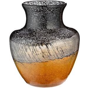 Decoratieve vaas bloemenvaas gekleurd glas decoratie herfst cadeau voor vrouwen Kerstmis verjaardag kleur: bruin zwart hoogte 20,5 cm Decoratieve vaas bloemenvaas gekleurd glas decoratie herfst cadeau voor vrouwen Kerstmis verjaardag kleur: bruin zwart hoogte 20,5 cm