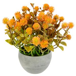 I.GE.A. Kunstplant Margerite in Pot - Oranje - Kunstplant I.GE.A. Kunstplant Margerite in Pot - Oranje - Kunstplant