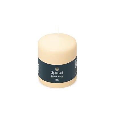 Spaas Cilinderkaars 80/100 mm, ± 40 uur, geurloos ivoor Spaas Cilinderkaars 80/100 mm, ± 40 uur, geurloos ivoor