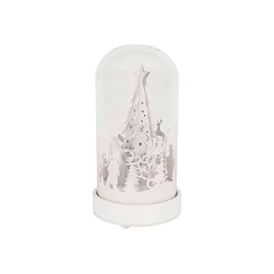 Witte kerstglaslantern - Lantern Witte kerstglaslantern - Lantern