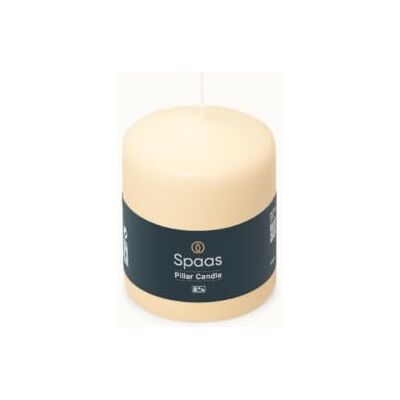 Spaas Cilinderkaars 80/100 mm, ± 40 uur, geurloos ivoor Spaas Cilinderkaars 80/100 mm, ± 40 uur, geurloos ivoor