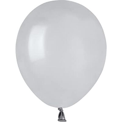 Ciao Pack 100 balloons in natural latex Premium Quality A50 (Ø 13cm / 5"), grey Ciao Pack 100 balloons in natural latex Premium Quality A50 (Ø 13cm / 5"), grey