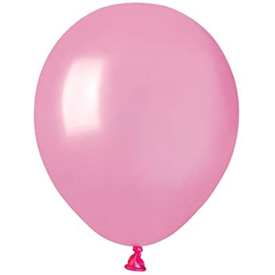 Ciao Pack 100 balloons pearly in natural latex Premium Quality A50 (Ø 13cm / 5"), pink pearl Ciao Pack 100 balloons pearly in natural latex Premium Quality A50 (Ø 13cm / 5"), pink pearl