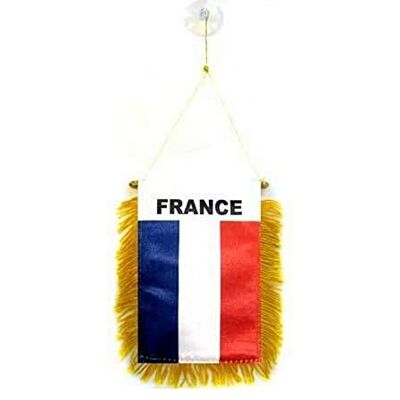 AZ FLAG France Mini Banner 6'' x 4'' 100% Polyester French Small Pennant for Car Double-sided Flag with Suction Cup Hanger AZ FLAG France Mini Banner 6'' x 4'' 100% Polyester French Small Pennant for Car Double-sided Flag with Suction Cup Hanger