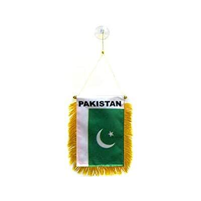 AZ FLAG Pakistan Mini Banner 6'' x 4'' 100% Polyester Pakistani Small Pennant for Car Double-sided Flag with Suction Cup Hanger AZ FLAG Pakistan Mini Banner 6'' x 4'' 100% Polyester Pakistani Small Pennant for Car Double-sided Flag with Suction Cup Hanger