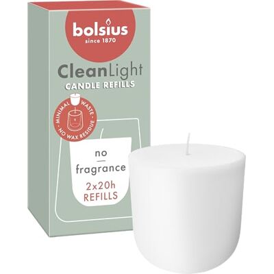 Bolsius Zero 2ST Kaarsenrefills - Refills Bolsius Zero 2ST Kaarsenrefills - Refills