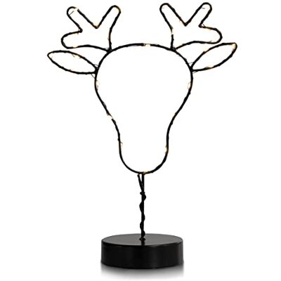 DecoKing LED Rendier Luna Kerstdecoratie voor Binnen DecoKing LED Rendier Luna Kerstdecoratie voor Binnen