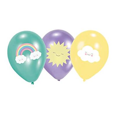 amscan 9904307 latex ballonnen Rainbow and Cloud, circa 28 cm, zon, wolk, regenboog, luchtballon amscan 9904307 latex ballonnen Rainbow and Cloud, circa 28 cm, zon, wolk, regenboog, luchtballon