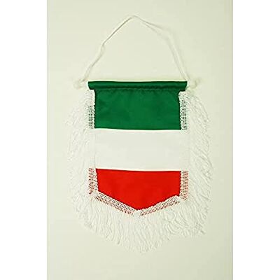 AZ FLAG Italy Mini Banner 6'' x 4'' 100% Polyester Italian Small Pennant for Car Double-sided Flag with cords AZ FLAG Italy Mini Banner 6'' x 4'' 100% Polyester Italian Small Pennant for Car Double-sided Flag with cords