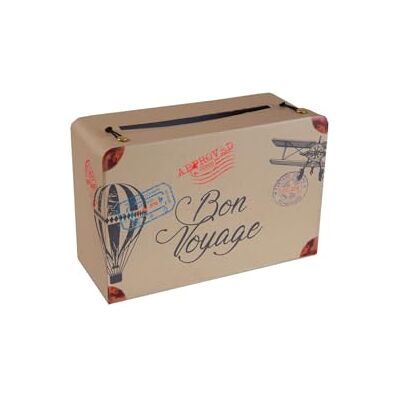 Santex URNE Spaarpot Bon Voyage 24 x 16 x 10 cm, meerkleurig Santex URNE Spaarpot Bon Voyage 24 x 16 x 10 cm, meerkleurig