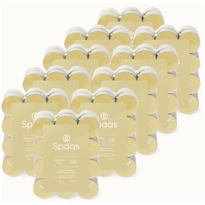 Spaas 240 Geurtheelichten, ± 4.5 uur, Vanillabloesem en Muskus Spaas 240 Geurtheelichten, ± 4.5 uur, Vanillabloesem en Muskus