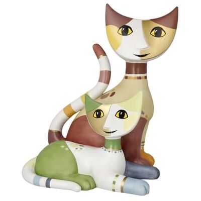 Goebel FIGURINE mini kat Nima E Carino Rosina Wachtmeister uit Biscuit porselein, kleur: meerkleurig, grootte: 21x17x24 cm, 31-400-95-1 Goebel FIGURINE mini kat Nima E Carino Rosina Wachtmeister uit Biscuit porselein, kleur: meerkleurig, grootte: 21x17x24 cm, 31-400-95-1
