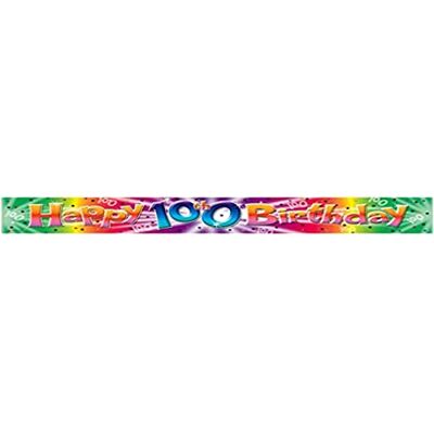 amscan Banner 100. Verjaardag Happy Birthday, lengte 3,65 m, breedte 11,5cm amscan Banner 100. Verjaardag Happy Birthday, lengte 3,65 m, breedte 11,5cm