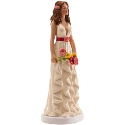 dekora Bruidsfiguur voor bruidstaart – Hars decoratie 16 cm – Taartdecoratie voor bruiloft en jubileum – Origineel, gedetailleerd design – Voet geschikt voor voedselcontact dekora Bruidsfiguur voor bruidstaart – Hars decoratie 16 cm – Taartdecoratie voor bruiloft en jubileum – Origineel, gedetailleerd design – Voet geschikt voor voedselcontact