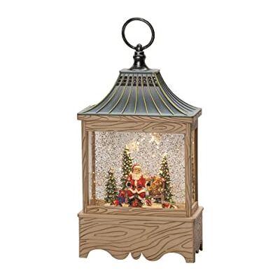 Konstsmide 4288-000 Led-waterlantaarn, kerstman en boom, natuurlijke kleuren, gevuld met water, 5 uur timer, 1 warm witte diode, werkt op batterijen en USB, voor binnen Konstsmide 4288-000 Led-waterlantaarn, kerstman en boom, natuurlijke kleuren, gevuld met water, 5 uur timer, 1 warm witte diode, werkt op batterijen en USB, voor binnen