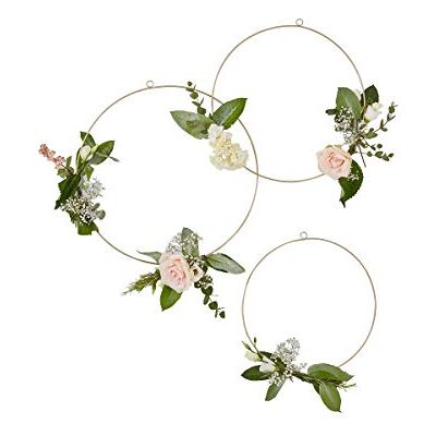 Ginger Ray Gouden Bloemen Bruiloft Opknoping Hoops voor Bloemen Gebladerte 3 Pack Ginger Ray Gouden Bloemen Bruiloft Opknoping Hoops voor Bloemen Gebladerte 3 Pack