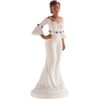 dekora Bruidsfiguur voor bruidstaart – Hars decoratie 16 cm – Taartdecoratie voor bruiloft en jubileum – Origineel, gedetailleerd design – Voet geschikt voor voedselcontact dekora Bruidsfiguur voor bruidstaart – Hars decoratie 16 cm – Taartdecoratie voor bruiloft en jubileum – Origineel, gedetailleerd design – Voet geschikt voor voedselcontact