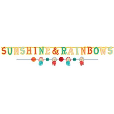 amscan 120766 Regenboog Decoratie (2 Slingers), Veelkleurig amscan 120766 Regenboog Decoratie (2 Slingers), Veelkleurig