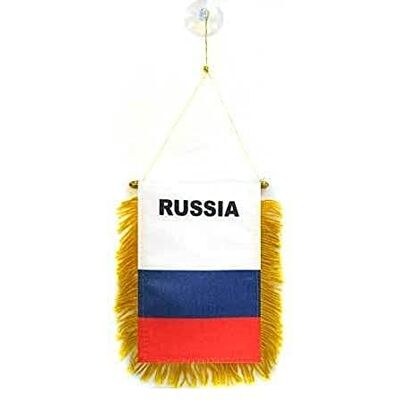 AZ FLAG Russia Mini Banner 6'' x 4'' 100% Polyester Russian Small Pennant for Car Double-sided Flag with Suction Cup Hanger AZ FLAG Russia Mini Banner 6'' x 4'' 100% Polyester Russian Small Pennant for Car Double-sided Flag with Suction Cup Hanger