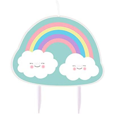 amscan 9904311 verjaardagskaars Rainbow & Cloud, roze, geel, blauw en lavendel amscan 9904311 verjaardagskaars Rainbow & Cloud, roze, geel, blauw en lavendel