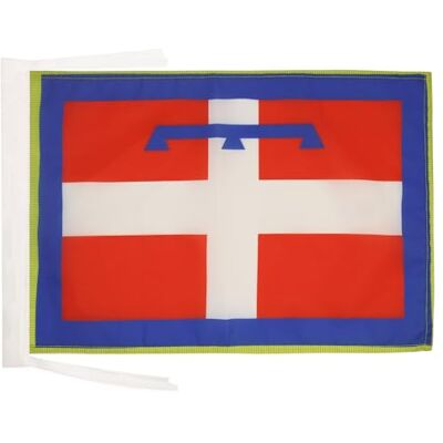 AZ FLAG Piedmont Flag 18'' x 12'' 100% Polyester Italy Italian region of Piemonte Small Banner with Two Cords Fade Resistant Vivid Colors 18x12 in 45x30 Cm AZ FLAG Piedmont Flag 18'' x 12'' 100% Polyester Italy Italian region of Piemonte Small Banner with Two Cords Fade Resistant Vivid Colors 18x12 in 45x30 Cm