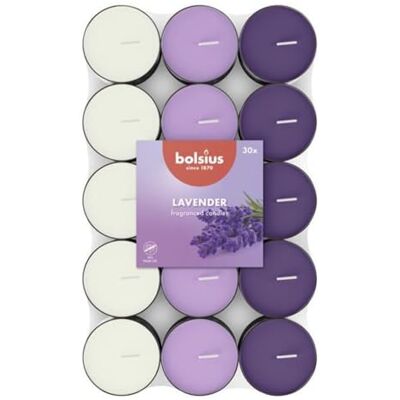 Bolsius - Lavanda - lavendelgeur - 30 stuks - Theelichten Bolsius - Lavanda - lavendelgeur - 30 stuks - Theelichten
