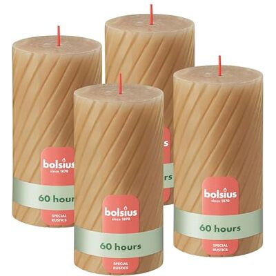Bolsius Rustieke Stompkaarsen – Geribbeld – Beige – Set van 4 – 13 cm – Decoratieve Huishoudkaarsen – Gemaakt van Natuurlijke Plantaardige Was – Palmolievrij Bolsius Rustieke Stompkaarsen – Geribbeld – Beige – Set van 4 – 13 cm – Decoratieve Huishoudkaarsen – Gemaakt van Natuurlijke Plantaardige Was – Palmolievrij