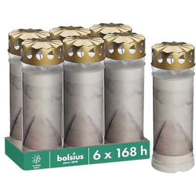 Bolsius Graflicht Wit 6 stuks Brandduur 168 uur Rouwkaars & Gedenkkaarsen Met motief Wolken Ongeparfumeerd Zonder palmolie Bolsius Graflicht Wit 6 stuks Brandduur 168 uur Rouwkaars & Gedenkkaarsen Met motief Wolken Ongeparfumeerd Zonder palmolie