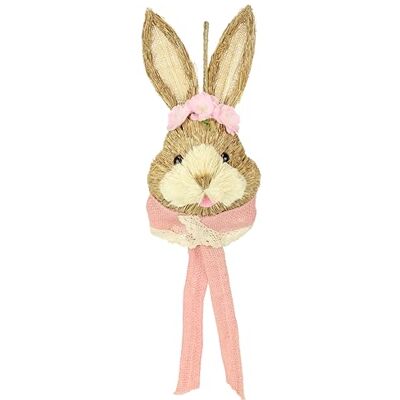 I.GE.A. Hoofdkonijn Decoratie - 16x60cm Roze - Decor figurine I.GE.A. Hoofdkonijn Decoratie - 16x60cm Roze - Decor figurine