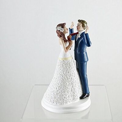 dekora Bruidspaar figuur voor bruidstaart – Hars decoratie 20 cm – Taartdecoratie voor bruiloft en jubileum – Origineel, gedetailleerd design – Voet geschikt voor voedselcontact dekora Bruidspaar figuur voor bruidstaart – Hars decoratie 20 cm – Taartdecoratie voor bruiloft en jubileum – Origineel, gedetailleerd design – Voet geschikt voor voedselcontact