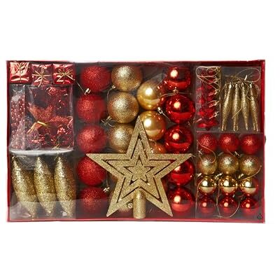 HEITMANN DECO Kerstversiering Set - 60 stuks HEITMANN DECO Kerstversiering Set - 60 stuks