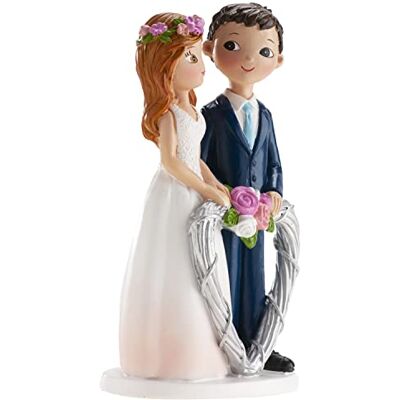 dekora Bruidspaar figuur voor bruidstaart Hars decoratie 16 cm – Taartdecoratie voor bruiloft en jubileum – Origineel, gedetailleerd design – Voet geschikt voor voedselcontact dekora Bruidspaar figuur voor bruidstaart Hars decoratie 16 cm – Taartdecoratie voor bruiloft en jubileum – Origineel, gedetailleerd design – Voet geschikt voor voedselcontact