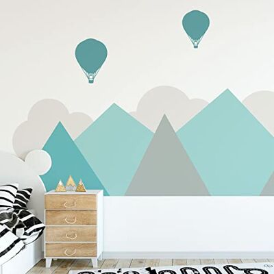 Ambiance Sticker Muurstickers voor kinderen – decoratie babykamer – reuzenmuursticker kinderen Scandinavische bergen Oslo – 80 x 105 cm Ambiance Sticker Muurstickers voor kinderen – decoratie babykamer – reuzenmuursticker kinderen Scandinavische bergen Oslo – 80 x 105 cm