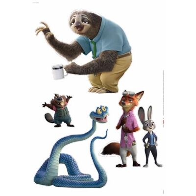 Komar Zoomania muursticker van grootte 50 x 70 cm wandsticker, sticker, wanddecoratie, kinderkamer, Disney, animatiefilm, Judy Hoops, Nick Wilde, Flash, luiaard, Bellwether, Zootopia Komar Zoomania muursticker van grootte 50 x 70 cm wandsticker, sticker, wanddecoratie, kinderkamer, Disney, animatiefilm, Judy Hoops, Nick Wilde, Flash, luiaard, Bellwether, Zootopia