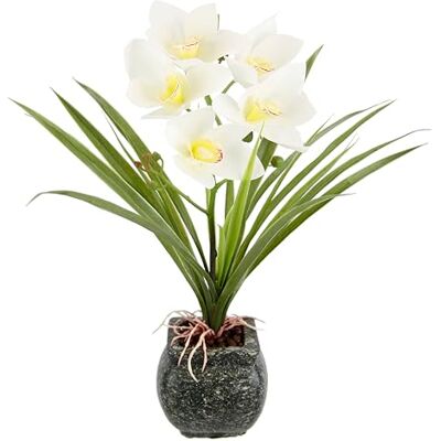 Laura Kent Kunstmatige Orchidee Wit - Decoratieve Kamerplant Laura Kent Kunstmatige Orchidee Wit - Decoratieve Kamerplant