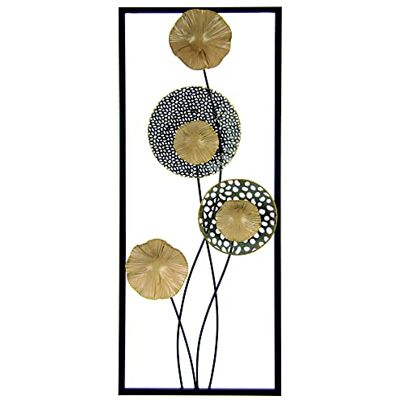 Flair Flower Wanddecoratie - Bloemen Metaalkunst 3D Relief Flair Flower Wanddecoratie - Bloemen Metaalkunst 3D Relief