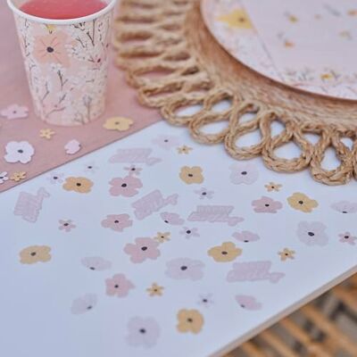 Ginger Ray Bloemen Gelukkige Verjaardag & Bloemen Kaart Confetti Tafel Scatters Decoraties 14g, Pastel Ginger Ray Bloemen Gelukkige Verjaardag & Bloemen Kaart Confetti Tafel Scatters Decoraties 14g, Pastel