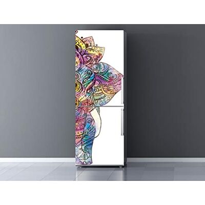Oedim JG0035CS4 - Decoratieve vinylsticker voor koelkast - Olifantenmandala patroon - 200x70cm Oedim JG0035CS4 - Decoratieve vinylsticker voor koelkast - Olifantenmandala patroon - 200x70cm