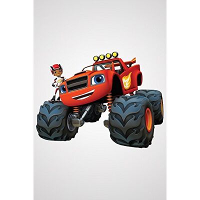 RoomMates RMK3119SCS Blaze & The Monster Machines Peel en Stick Muurstickers, Multicolor RoomMates RMK3119SCS Blaze & The Monster Machines Peel en Stick Muurstickers, Multicolor