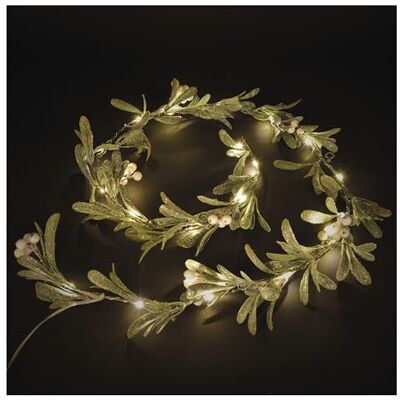 EMOS LED-misteltakkenslinger 1,5 m Mistel-slinger met 25 leds, warm wit 6/18h timer, werkt op batterijen (3x AA), 25cm kabellengte levensduur 10.000 uur voor binnen groen/wit EMOS LED-misteltakkenslinger 1,5 m Mistel-slinger met 25 leds, warm wit 6/18h timer, werkt op batterijen (3x AA), 25cm kabellengte levensduur 10.000 uur voor binnen groen/wit