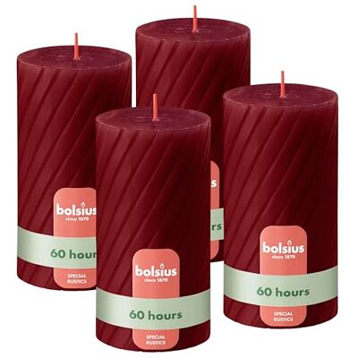 Bolsius Rustieke Stompkaarsen – Geribbeld – Rood – Set van 4 – 13 cm – Decoratieve Huishoudkaarsen – Gemaakt van Natuurlijke Plantaardige Was – Palmolievrij Bolsius Rustieke Stompkaarsen – Geribbeld – Rood – Set van 4 – 13 cm – Decoratieve Huishoudkaarsen – Gemaakt van Natuurlijke Plantaardige Was – Palmolievrij