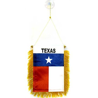 AZ FLAG Texas Mini Banner 6'' x 4'' 100% Polyester Texan US state Small Pennant for Car Double-sided Flag with Suction Cup Hanger AZ FLAG Texas Mini Banner 6'' x 4'' 100% Polyester Texan US state Small Pennant for Car Double-sided Flag with Suction Cup Hanger